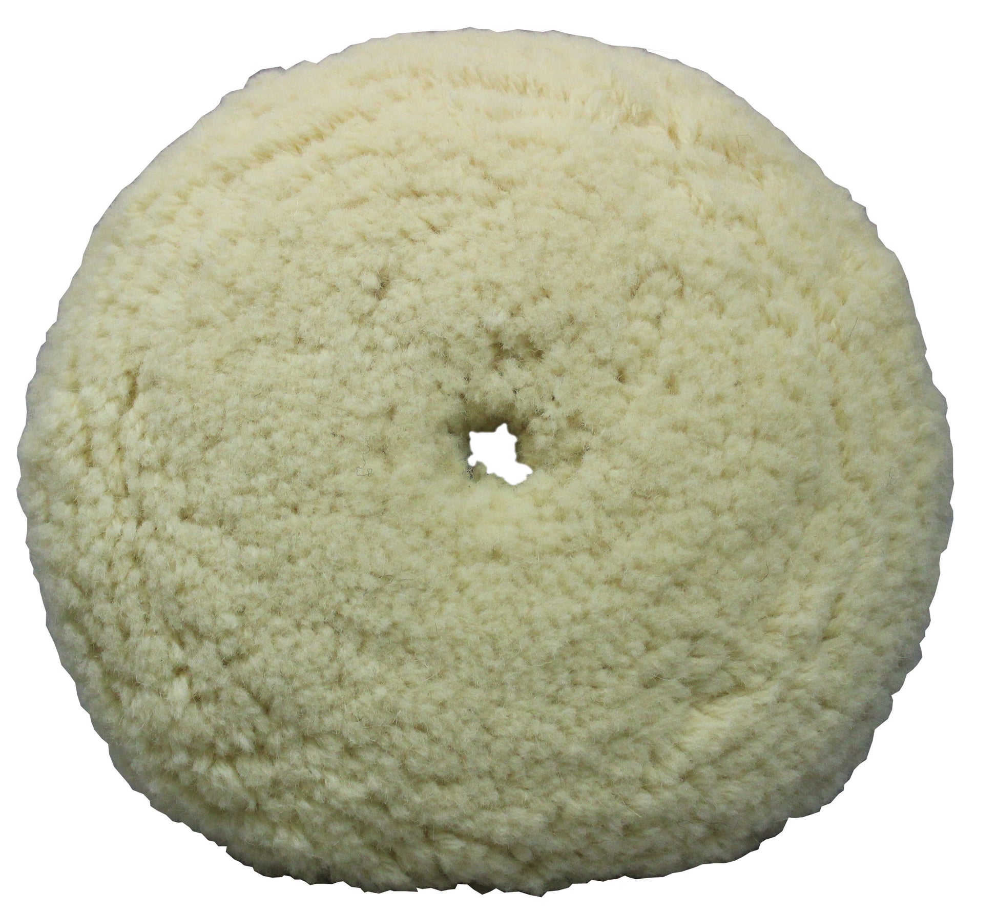 9" White Wool Heavy Cut Buffing Pad